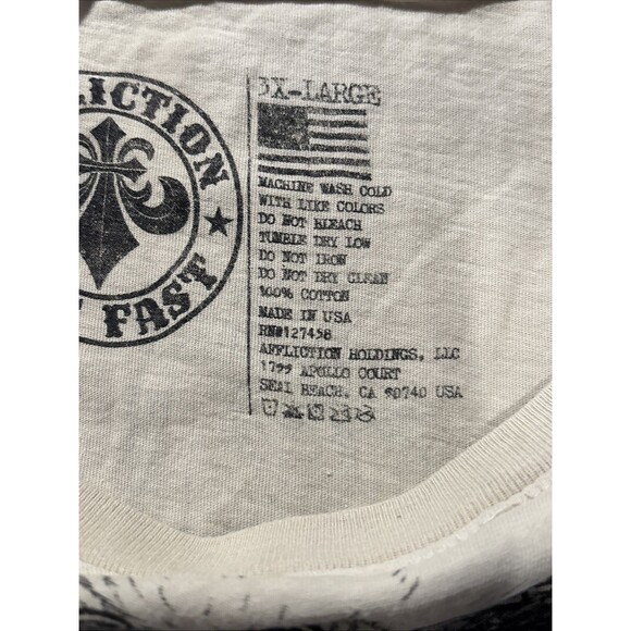 Affliction Men's T-shirt XXXL Black Night Four Horseman Nazgul Ringwraiths - Picture 15 of 16